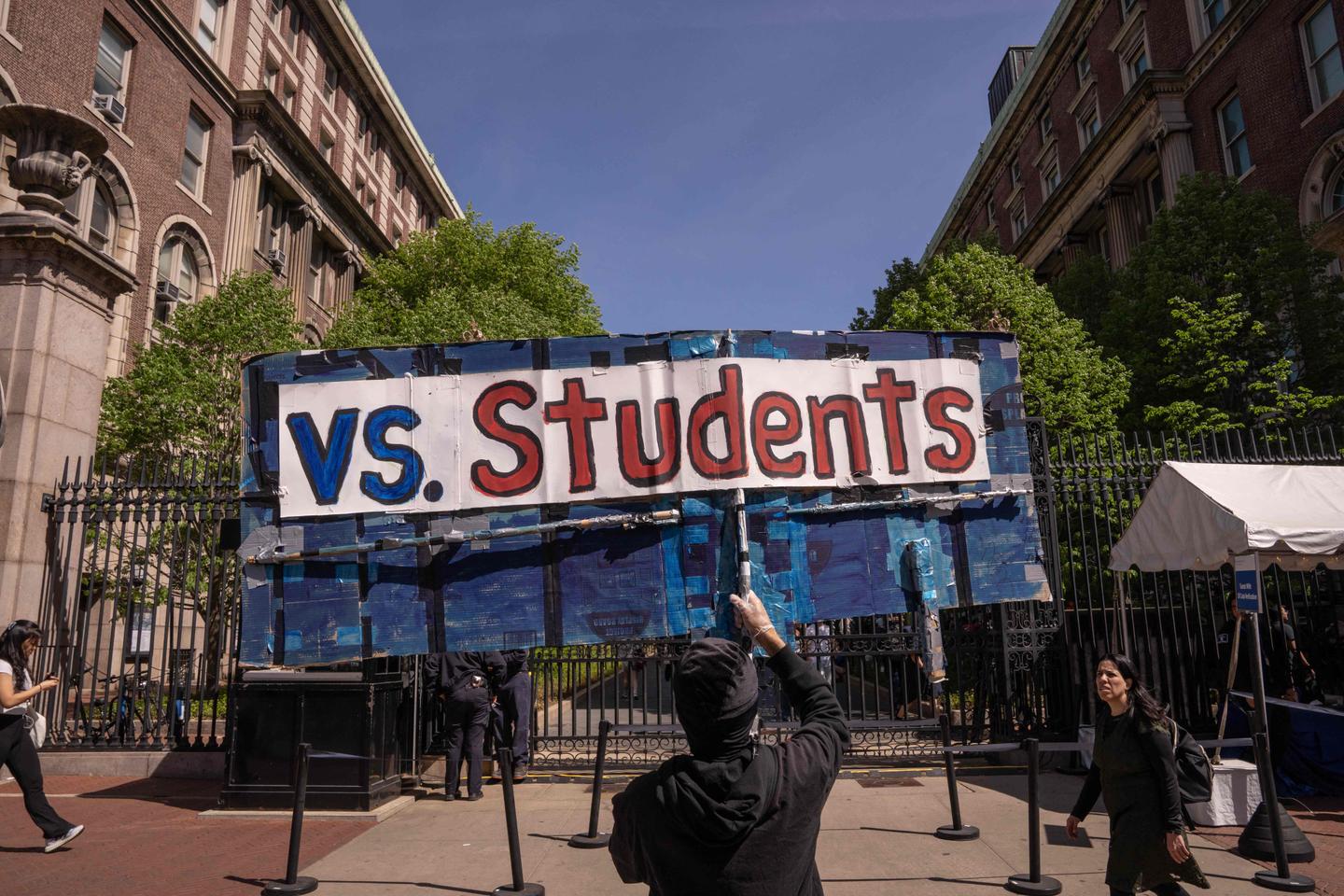 A Palestinian student at Columbia has been released after his arrest during a US citizenship interview