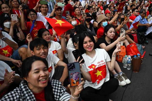Parade in Ho ⁣Chi⁣ Minh City commemorating the ‍50th anniversary of ⁣the end of the Vietnam⁤ War,April 30,2025.