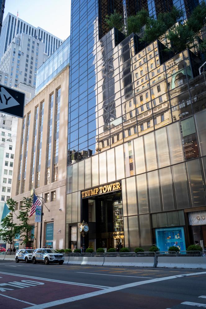 La Trump Tower, un gratte-ciel résidentiel à usage mixte de 58 étages et 200 mètres de haut, situé dans le quartier de Midtown Manhattan, à New York, le 28 mai 2024.