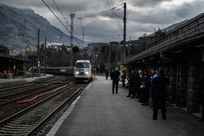 A la gare de Modane (Savoie), le 31 mars 2025.