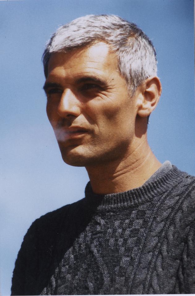 Laurent Cantet lors du tournage des « Sanguinaires », en 1996.