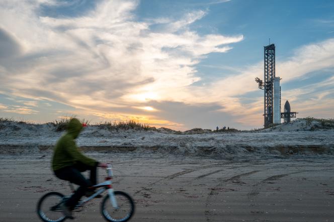 Près du site de lancement de fusées de SpaceX, à Boca Chica, au Texas, le 3 mars 2025.