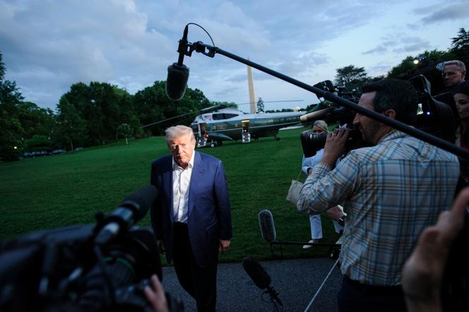 Le président américain, Donald Trump, à son arrivée à la Maison Blanche, à Washington, le 4 mai 2025.