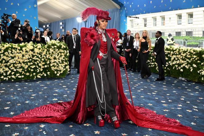 US singer-songwriter and actress Teyana Taylor arrives for the 2025 Met Gala at the Metropolitan Museum of Art in New York City on May 5, 2025.