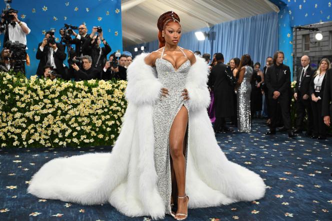 US rapper Megan Thee Stallion arrives for the 2025 Met Gala at the Metropolitan Museum of Art in New York City on May 5, 2025.