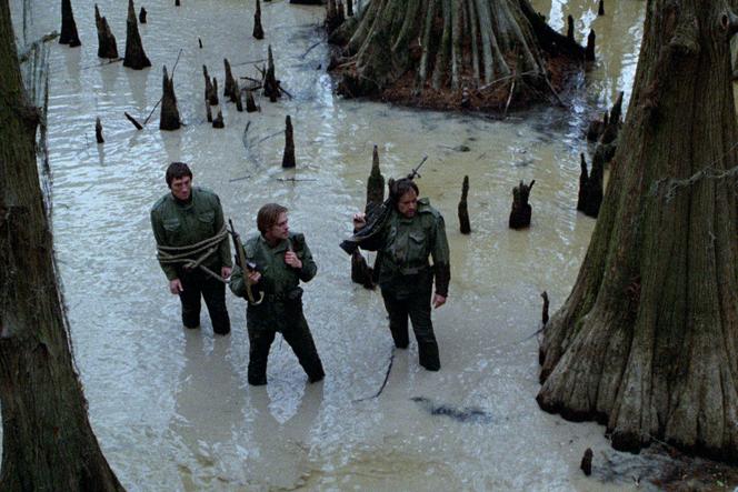 Fred Ward, Keith Carradine et Powers Boothe, dans le film « Sans retour » (1981), de Walter Hill.