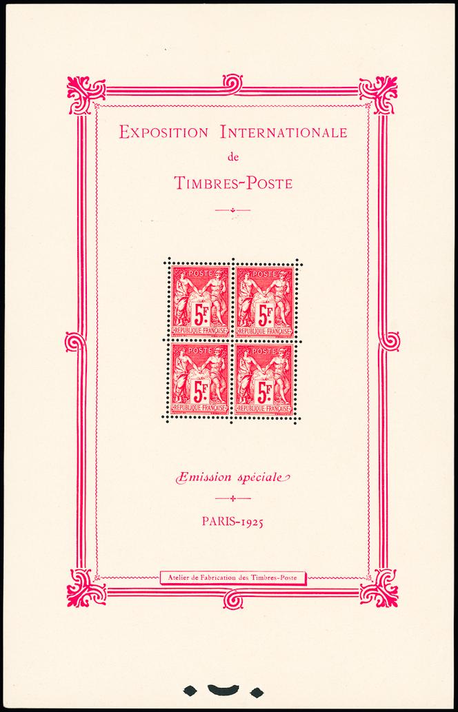 « Exposition internationale de Timbres-poste », 890 euros chez Le Timbre classique, le 29 avril.