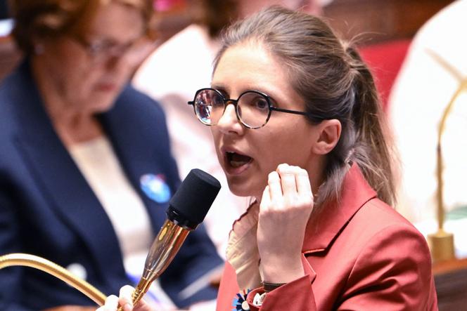 Aurore Bergé, ministre déléguée chargée de l’égalité entre les femmes et les hommes et de la lutte contre les discriminations, à l’Assemblée nationale, à Paris, le 6 mai 2025.