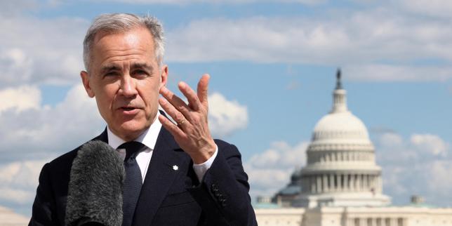 Canada's new prime minister reaffirms his country's sovereignty on trip to Washington