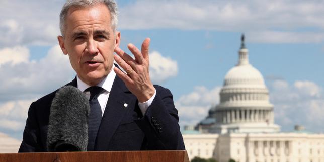 En visite à Washington, le nouveau premier ministre canadien, Sign Carney, réaffirme la souveraineté de son pays thumbnail