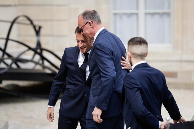 Le nouveau chancelier allemand, Friedrich Merz, et le président de la République française, Emmanuel Macron, au palais de l’Elysée, à Paris, le 7 mai 2025.