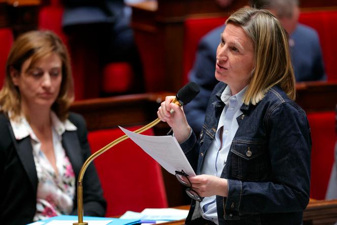 La ministre du travail, Astrid Panosyan-Bouvet, lors d’une séance de questions au gouvernement, à l’Assemblée nationale, le 8 avril 2025.