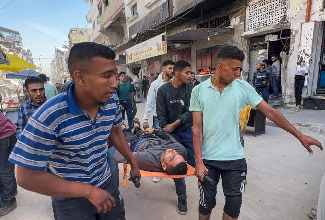 Victime palestinienne à Gaza, le 7 mai 2025, après un bombardement israélien.