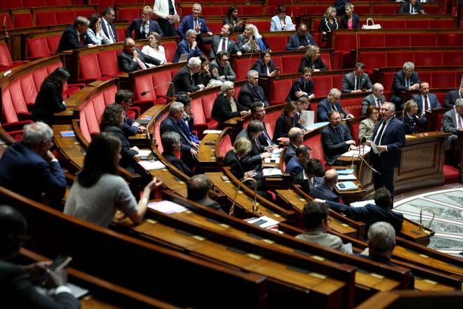 A l’Assemblée nationale, à Paris, le 7 mai 2025.