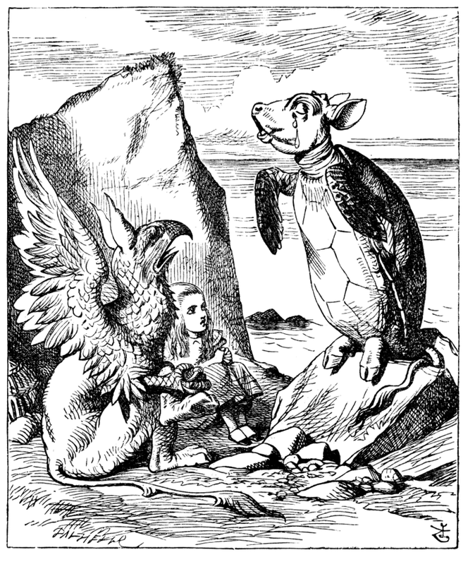 Illustration de John Tenniel pour « Alice au pays des merveilles » de Lewis Carroll.