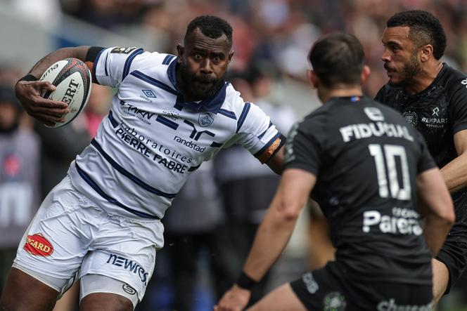 L’ailier du Castres olympique Josaia Raisuqe, lors d’un match face au Stade toulousain en Top 14, le 26&nbsp;avril 2025&nbsp;à Toulouse.
