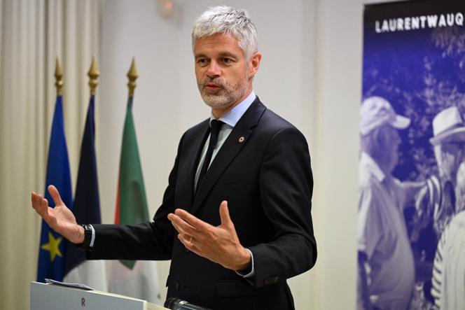 Laurent Wauquiez, à Biarritz (Pyrénées-Atlantiques), le 18 avril 2025.