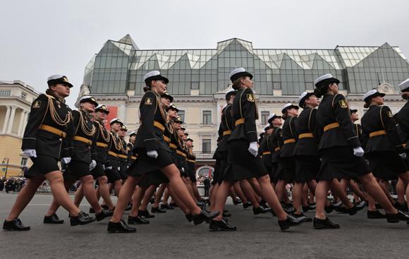 A Vladivostok, en Russie, le 9 mai 2025.