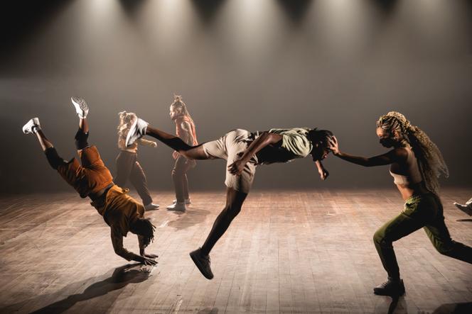 Le spectacle « Novo Fluxo », au théâtre de l’espace culturel municipal Sergio Porto, à Rio de Janeiro, le 2 mai 2025.