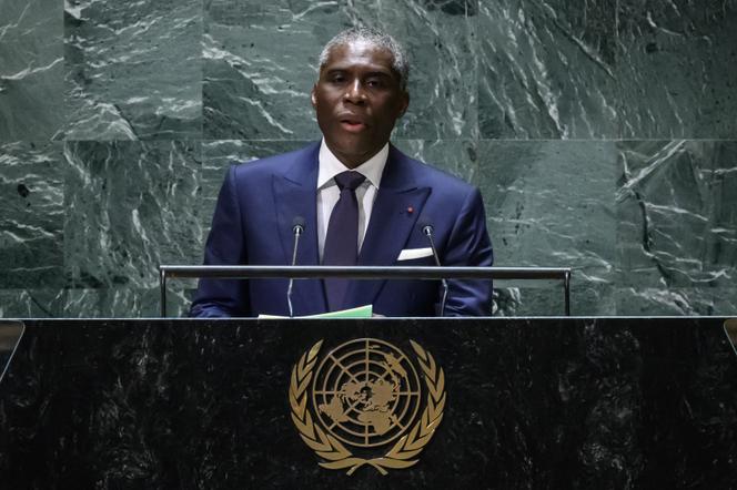 Le vice-président équato-guinéen, Teodoro Nguema Obiang Mangue, au siège des Nations unies, à New York, le 21 septembre 2023.