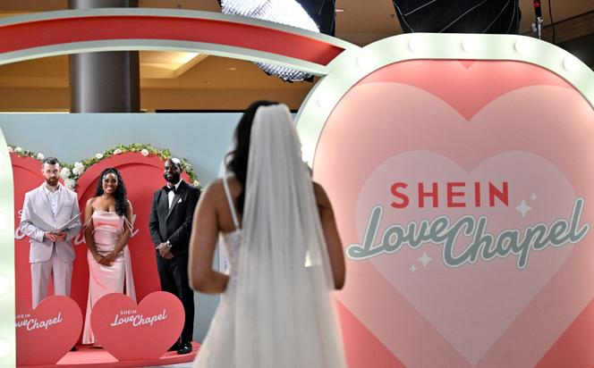 Un « pop-up store » de mariage Shein à Las Vegas, au Nevada, le 25 mai 2024.