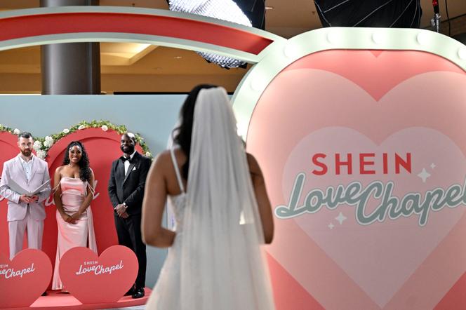 Un «&nbsp;pop-up store&nbsp;» de mariage Shein à Las Vegas, au Nevada, le 25&nbsp;mai&nbsp;2024.