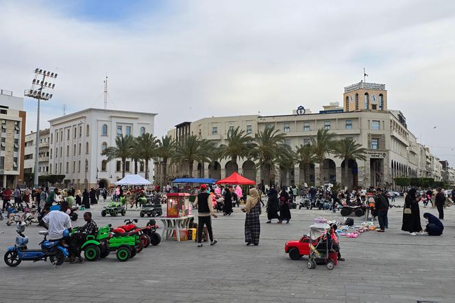 La place des Martyrs, à Tripoli, le 10 mai 2025. 