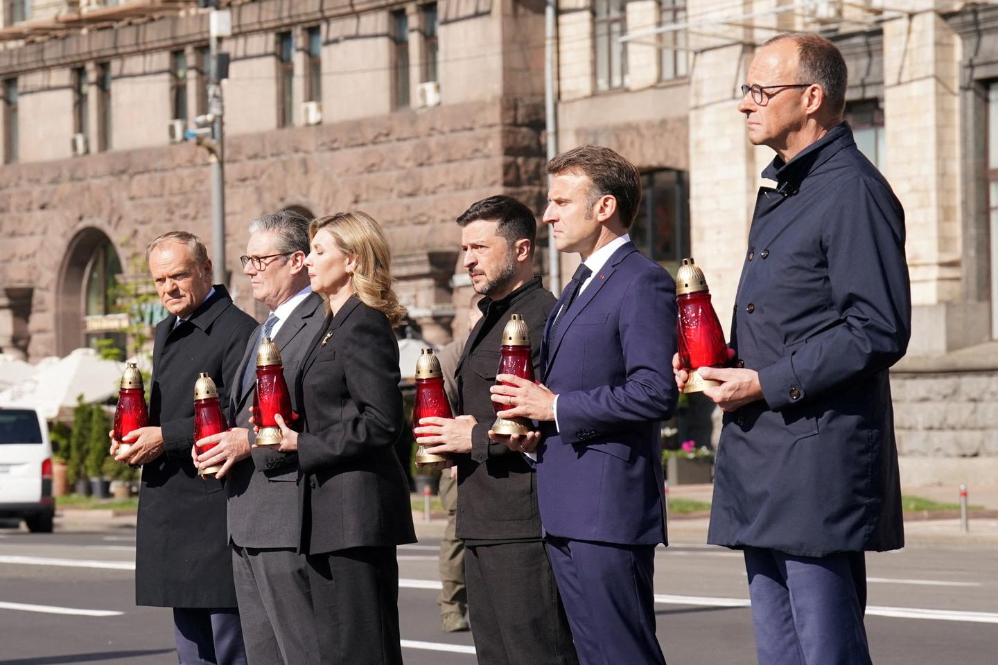 European leaders in Kyiv call on Russia to accept 30-day unconditional ceasefire
