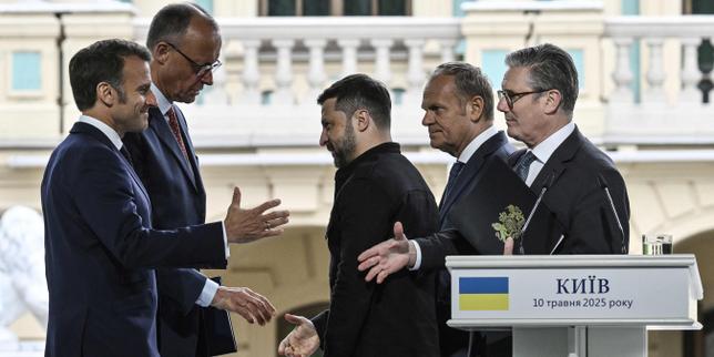 European leaders in Kyiv press Russia to accept 30-day unconditional ceasefire