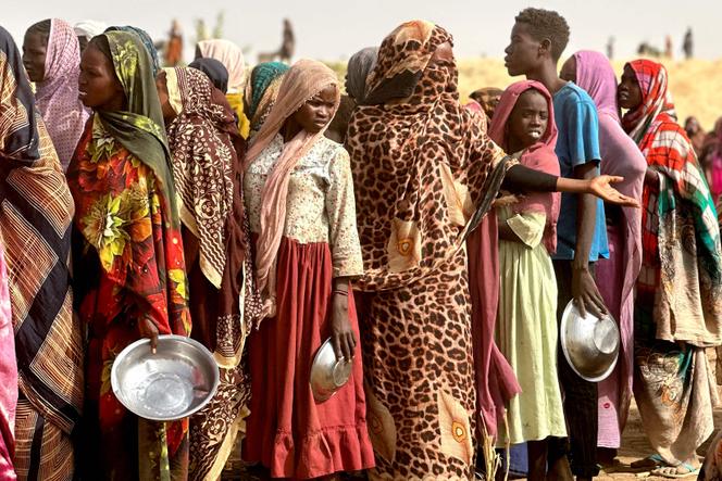 Un camp de déplacés soudanais ayant fuit le camp de Zamzam, à Tawila (Soudan), en avril 2025.