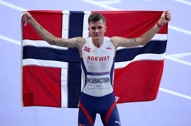 L’athlète norvégien Jakob Ingebrigtsen, ici lors des JO de Paris en 2024, a porté plainte contre son père, Gjert Ingebrigtsen, pour des violences commises pendant plus de 10 ans.
