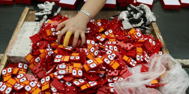 Dans une usine de jouets à Shaoguan, dans la province du Guangdong, en Chine, le 9 mai 2025.