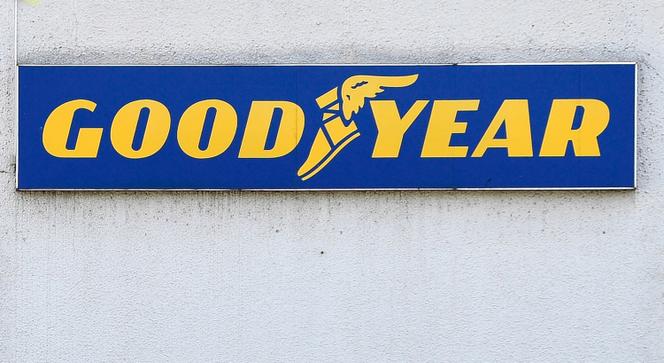 Le logo Goodyear à Colmar-Berg (Luxembourg), le 14 mai 2024.