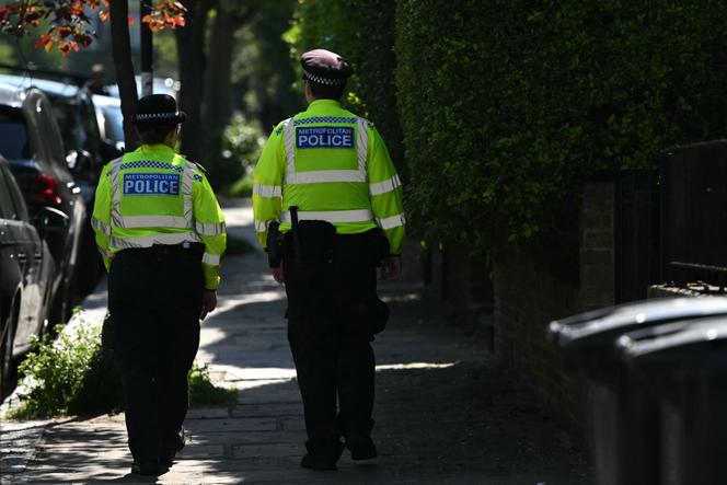 Des officiers de la police de Londres, le 13 mai 2025.