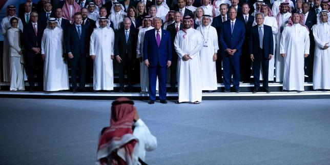 Saudia Arabia throws a decadent welcome for Trump, promising to invest billions in US weapons and AI