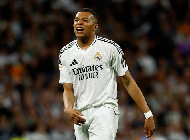 Kylian Mbappé in the Liga match between Real Madrid and Mallorca, on May 14, 2025, in Madrid. kylian mbappé, big absent start