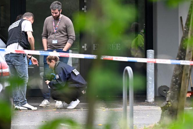 Des policiers sur le site d’une fusillade, à Thionville, le 30 juin 2024.