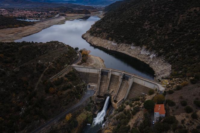 Le barrage de Vinça, dans les Pyrénées-Orientales, le 9 décembre 2023.