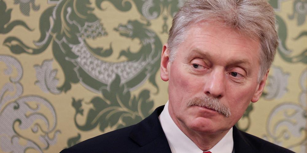 Le porte-parole du Kremlin, Dmitri Peskov, à Moscou, le 17 mars 2025. - YURI KOCHETKOV/VIA REUTERS