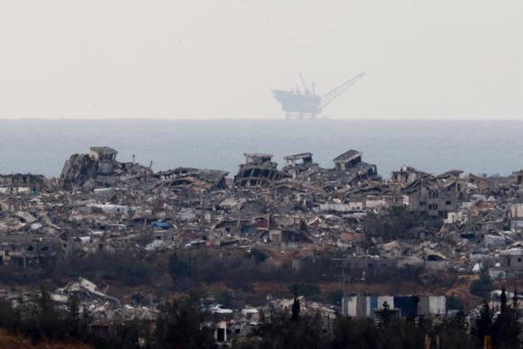 İsrail'den çekilen, 15 Mayıs 2025 Perşembe günü, Gazze'nin kuzeyindeki yıkımın görüntüsü.
