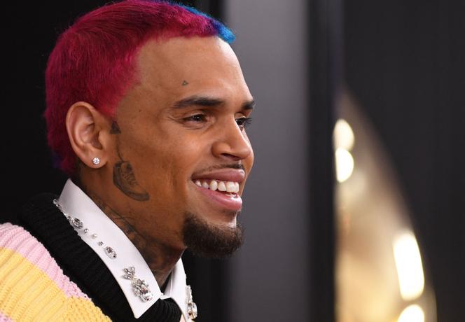 Chris Brown à son arrivée à la 62e cérémonie des Grammy Awards, le 26 janvier 2020, à Los Angeles, en Californie (Etats-Unis).