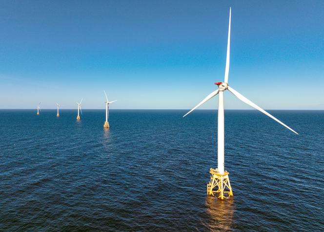 Un parc éolien près de Block Island, dans l’Etat de Rhode Island, aux Etats-Unis, le 7 juillet 2022.