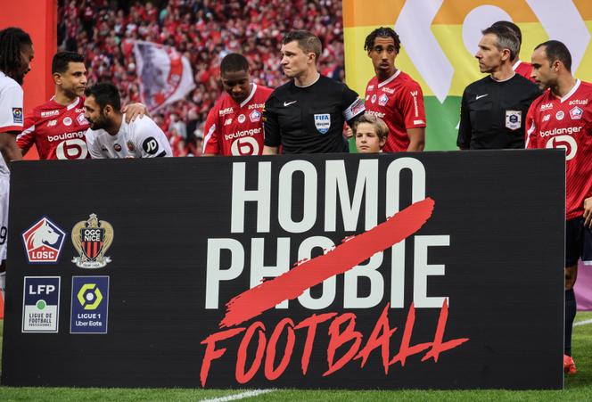  Lors d’un match de Ligue 1, entre le LOSC de Lille et l’OGC Nice,  au stade Pierre Mauroy, à Lille, le 19 mai 2024.