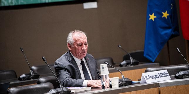François Bayrou lors de son audition par la commission d’enquête sur les violences dans les établissements scolaires à l’Assemblée nationale, à Paris, le 14 mai 2025.