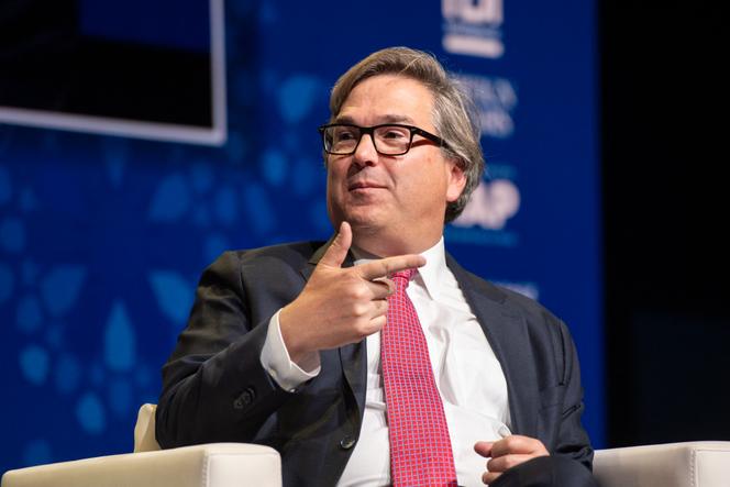 Jason Furman, économiste et professeur à la Harvard Kennedy School, lors de l’assemblée annuelle du Fonds monétaire international et de la Banque mondiale, à Marrakech (Maroc), le 12 octobre 2023.