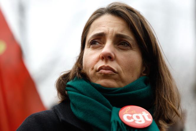 La secrétaire générale de la CGT, Sophie Binet, à Paris, le 4 février 2025.