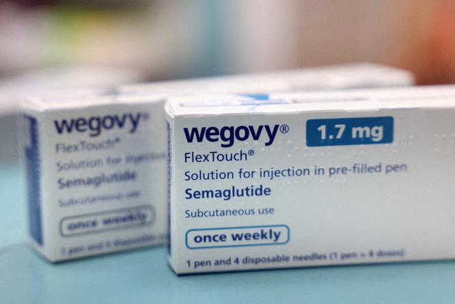 Boîtes de Wegovy fabriquées par Novo Nordisk, le 8 mars 2024.