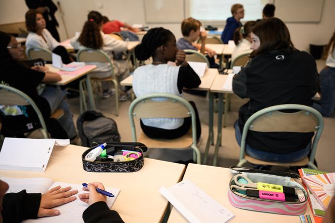 Au collège Auguste-Brizeux, à Lorient (Morbihan), le 5 septembre 2024.