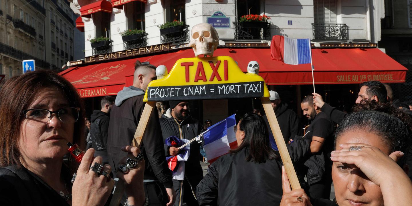 Des milliers de taxis manifestent en France contre les nouvelles conditions tarifaires du transport de malades