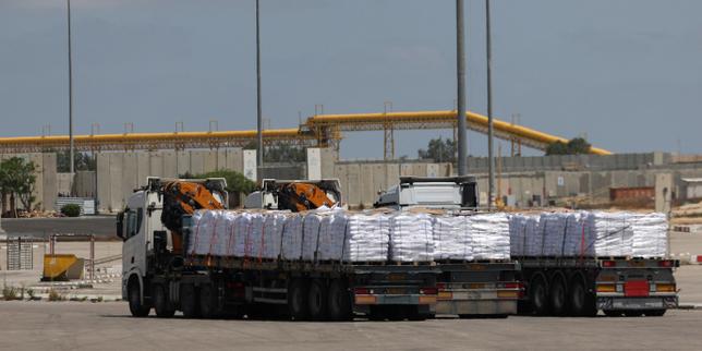 Israel allows first aid trucks into Gaza in weeks, UN calls it a 'drop in the ocean'